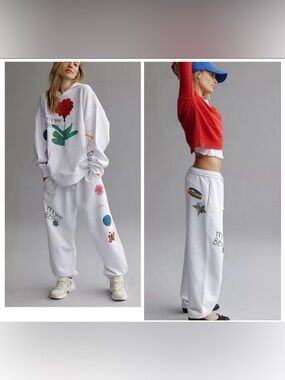 NWOT-Free People x Kids Worldwide Try Your Best Joggers.